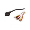 SCART to 6x RCA Cable