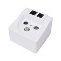 Wallbox - TV/FM/SAT/RJ45/RJ11