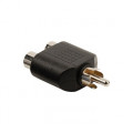 RCA-male to 2x RCA-female
