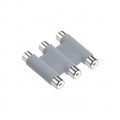 Coupler - 3x RCA-female/RCA-female