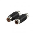 Coupler - 2x RCA-female/RCA-female