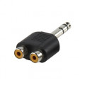 Jack-male 6,35 to 2x RCA-female
