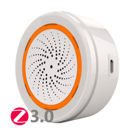 ZigBee 3.0 Sirene med Temperatur & Fuktighet Sensor - NAS-AB02B2